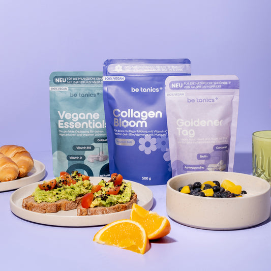 Vegane Essentials, Collagen Bloom und Goldener Tag - Morning Bundle