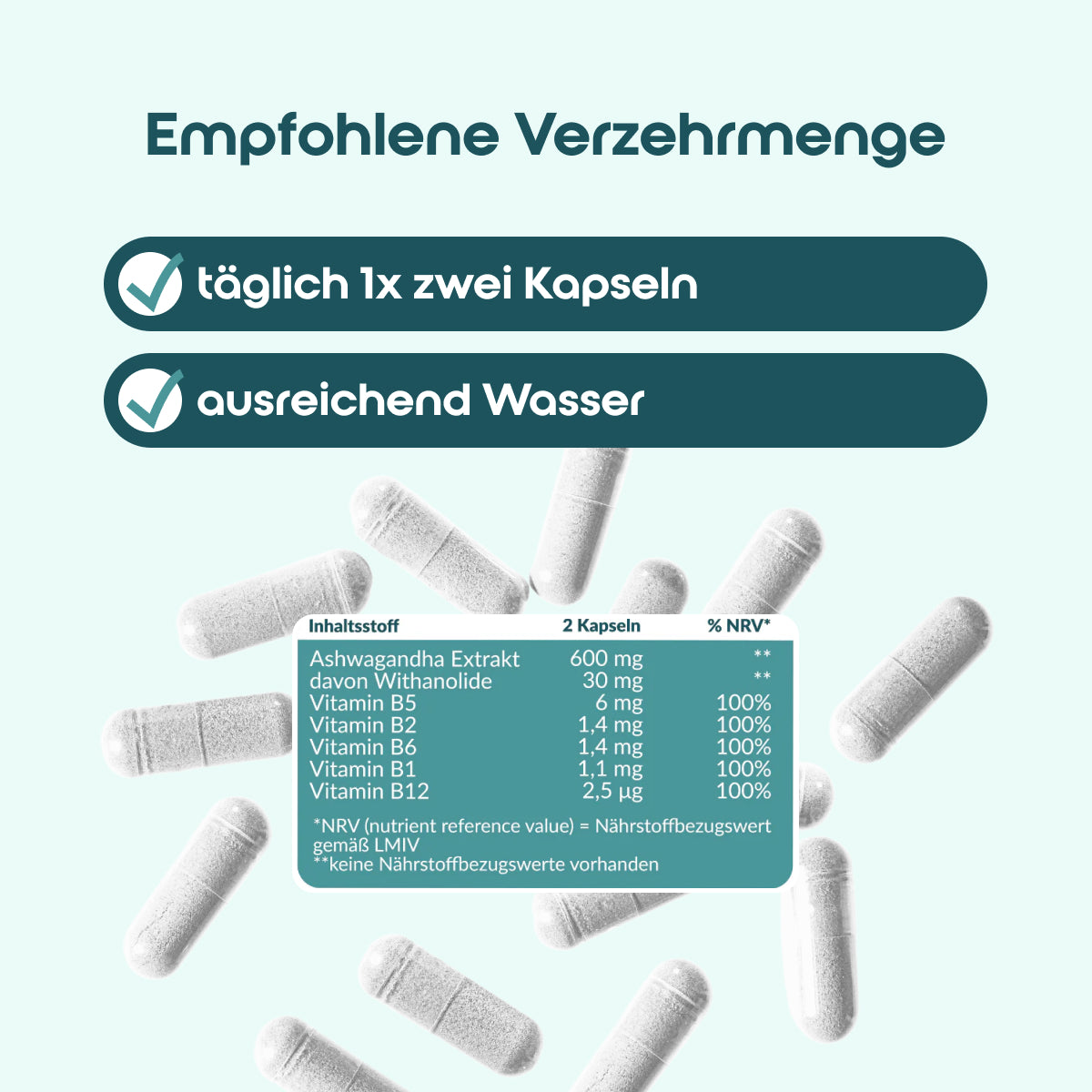 Stress Ruhepol - täglich 1x 2 Kapseln