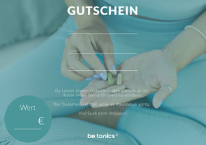 
                  
                    be tanics - Geschenkgutschein
                  
                